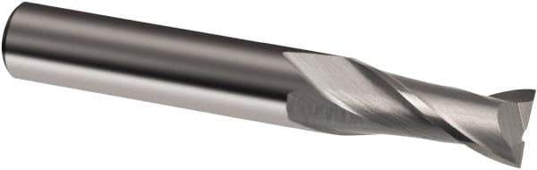 Guhring - 5/8", 1-1/4" LOC, 5/8" Shank Diam, 3-1/2" OAL, 2 Flute, Solid Carbide Square End Mill - Single End, Uncoated, Spiral Flute, 30° Helix, Right Hand Cut, Right Hand Flute, Series 3146 - All Tool & Supply