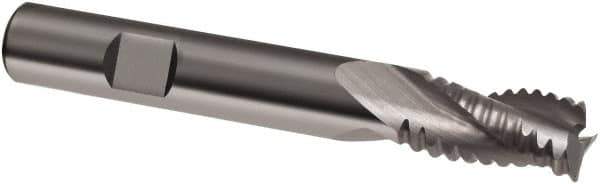 Guhring - 12mm, 26mm LOC, 12mm Shank Diam, 83mm OAL, 3 Flute, Solid Carbide Square End Mill - Single End, Uncoated, Spiral Flute, 30° Helix, Right Hand Cut, Right Hand Flute, Series 3127 - All Tool & Supply