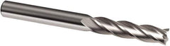 Guhring - 8mm, 40mm LOC, 8mm Shank Diam, 100mm OAL, 4 Flute, Solid Carbide Square End Mill - Single End, Uncoated, Spiral Flute, 30° Helix, Right Hand Cut, Right Hand Flute, Series 3012 - All Tool & Supply