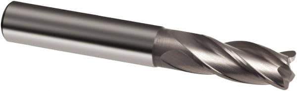 Guhring - 8mm, 19mm LOC, 8mm Shank Diam, 63mm OAL, 4 Flute, Solid Carbide Square End Mill - Single End, Uncoated, Spiral Flute, 30° Helix, Right Hand Cut, Right Hand Flute, Series 3111 - All Tool & Supply