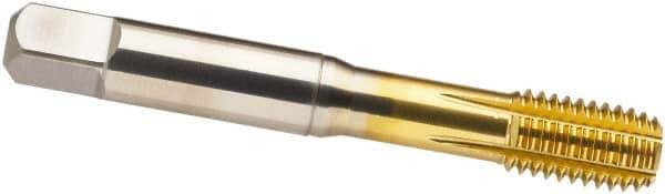 Guhring - M18x1.50 Metric Fine 6HX D10/D11 Thread Limit Modified Bottoming Thread Forming Tap - Cobalt, TiN Finish, 4.031" OAL, Series 3975 - All Tool & Supply