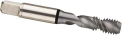 Guhring - 1/2-13 UNC 2 Flute 2B Modified Bottoming Spiral Flute Tap - Cobalt, MolyGlide Finish, 3.381" OAL, Right Hand Flute, Right Hand Thread, H5/H6, Series 3970 - All Tool & Supply