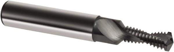 Guhring - M4x0.50 Metric Fine, 0.1378" Cutting Diam, 2 Flute, Solid Carbide Helical Flute Thread Mill - Internal Thread, 8.7mm LOC, 48mm OAL, 6mm Shank Diam - All Tool & Supply