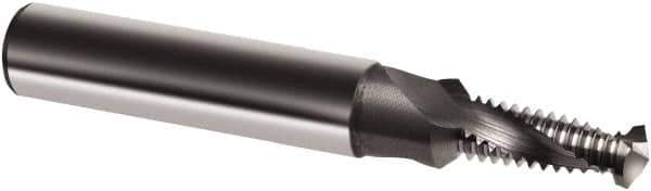 Guhring - M6x0.75 Metric Fine, 0.2067" Cutting Diam, 2 Flute, Solid Carbide Helical Flute Thread Mill - Internal Thread, 12.9mm LOC, 62mm OAL, 8mm Shank Diam - All Tool & Supply