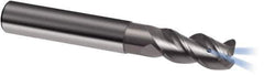 Guhring - 10mm, 19mm LOC, 10mm Shank Diam, 72mm OAL, 3 Flute, Solid Carbide Square End Mill - Single End, Uncoated, Spiral Flute, 45° Helix, Right Hand Cut, Right Hand Flute, Series 3367 - All Tool & Supply