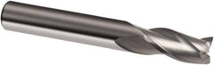 Guhring - 13mm, 22mm LOC, 13mm Shank Diam, 83mm OAL, 3 Flute, Solid Carbide Square End Mill - Single End, Uncoated, Spiral Flute, 30° Helix, Right Hand Cut, Right Hand Flute, Series 3307 - All Tool & Supply