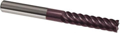 Guhring - 5/16", 1-1/8" LOC, 5/16" Shank Diam, 3" OAL, 6 Flute, Solid Carbide Square End Mill - Single End, FIREX Finish, Spiral Flute, 45° Helix, Right Hand Cut, Right Hand Flute, Series 3181 - All Tool & Supply