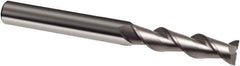 Guhring - 1/2", 2" LOC, 1/2" Shank Diam, 4-1/2" OAL, 2 Flute, Solid Carbide Square End Mill - Single End, Uncoated, Spiral Flute, 45° Helix, Right Hand Cut, Right Hand Flute, Series 3175 - All Tool & Supply