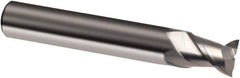 Guhring - 14mm, 14mm LOC, 14mm Shank Diam, 75mm OAL, 2 Flute, Solid Carbide Square End Mill - Single End, Uncoated, Spiral Flute, 45° Helix, Right Hand Cut, Right Hand Flute, Series 3310 - All Tool & Supply