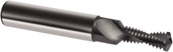 Guhring - M10x2.00 Metric, 0.3346" Cutting Diam, 2 Flute, Solid Carbide Helical Flute Thread Mill - Internal Thread, 22.5mm LOC, 80mm OAL, 12mm Shank Diam - All Tool & Supply