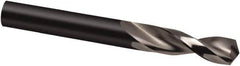 Guhring - 3/4" 130° Parabolic Flute High Speed Steel Screw Machine Drill Bit - Oxide Finish, Right Hand Cut, 66mm Flute Length, 131mm OAL, Cone Relief Point, Straight Shank - All Tool & Supply