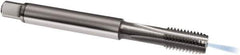 Guhring - M8x1.00 Metric Fine, 4 Flute, Bright Finish, Solid Carbide Spiral Point Tap - Modified Bottoming Chamfer, Right Hand Thread, 90mm OAL, 6H Class of Fit, Series 972 - Exact Industrial Supply