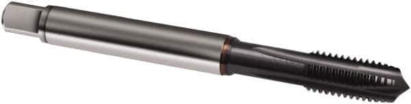 Guhring - 5/8-18 UNF, 4 Flute, TiCN Finish, Powdered Metal Spiral Point Tap - Plug Chamfer, Right Hand Thread, 100mm OAL, 3BX Class of Fit, Series 1060 - Exact Industrial Supply