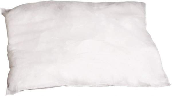 PRO-SAFE - 9 Inch Long x 9 Inch Wide x 2 Inch High, White Sorbent Pillow - 15 Gallon Capacity, Oil Only - All Tool & Supply