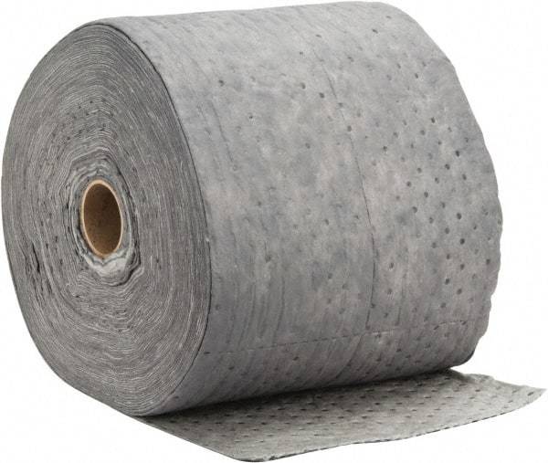 PRO-SAFE - Universal Use, 67 Gallon Package Capacity Sorbent Roll - 300' Long x 15" Wide, Gray - All Tool & Supply