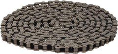 Browning - 1/2" Pitch, ANSI 41, Single Strand Roller Chain - Chain No. 41, 10 Ft. Long, 0.306" Roller Diam, 1/4" Roller Width - All Tool & Supply