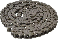 Browning - 5/8" Pitch, ANSI 50, Single Strand Roller Chain - Chain No. 50, 10 Ft. Long, 0.4" Roller Diam, 3/8" Roller Width - All Tool & Supply