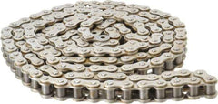 Browning - 3/4" Pitch, ANSI 60, Single Strand Roller Chain - Chain No. 60, 10 Ft. Long, 15/32" Roller Diam, 1/2" Roller Width - All Tool & Supply