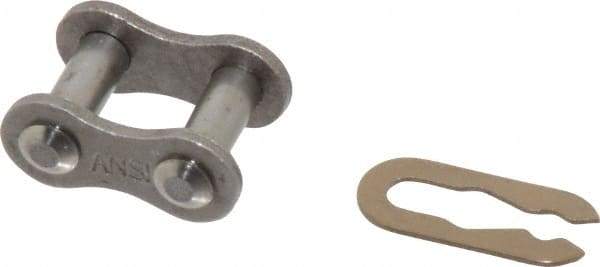 Browning - 3/8" Pitch, ANSI 35, Spring Type Roller Chain Connecting Link - For Use with Single Strand Chain - All Tool & Supply