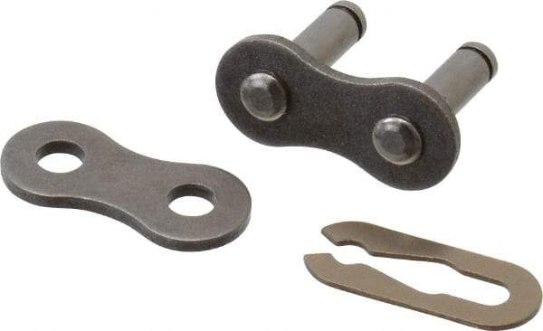 Browning - 5/8" Pitch, ANSI 50, Spring Type Roller Chain Connecting Link - For Use with Single Strand Chain - All Tool & Supply