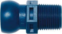 Loc-Line - 1/2" Hose ID, Male to Female Coolant Hose Connector - 3/8 BSPT, For Loc-Line Modular Hose Systems - All Tool & Supply