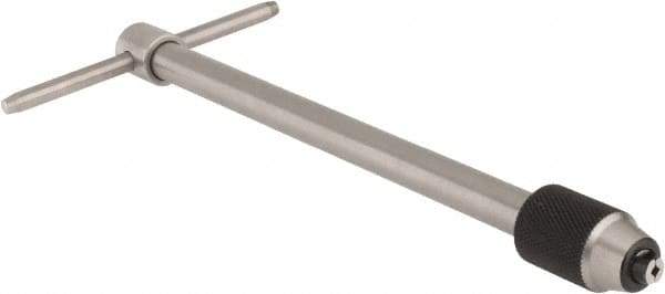 Starrett - 1/16 to 3/16" Tap Capacity, T Handle Tap Wrench - 6" Overall Length - All Tool & Supply