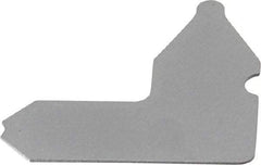 Starrett - 5/64 Inch Radius Gage - Satin Chrome Finish, Stainless Steel - All Tool & Supply