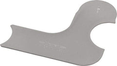 Starrett - 1/2 Inch Radius Gage - Satin Chrome Finish, Stainless Steel - All Tool & Supply