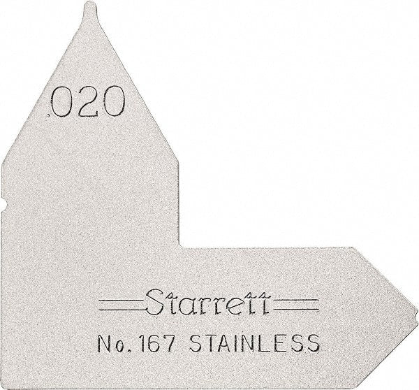 Starrett - Radius Gages Material: Stainless Steel Finish/Coating: Satin Chrome - All Tool & Supply