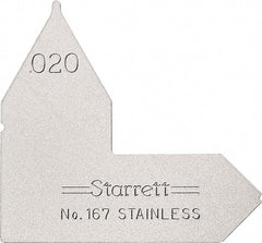 Starrett - Radius Gages Material: Stainless Steel Finish/Coating: Satin Chrome - All Tool & Supply