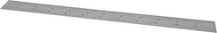 Starrett - 12" Long, 1/64, 1/50, 1/32, 1/10" Graduation, Flexible Steel Rule - 3R Graduation Style, 1" Wide, Silver, Satin Chrome Finish - All Tool & Supply