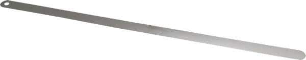 Starrett - 0.03mm Thick x 1/2 Inch Wide x 300mm Leaf Length, Parallel Feeler Gage - Tempered Steel - All Tool & Supply