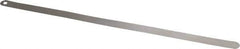 Starrett - 0.04mm Thick x 1/2 Inch Wide x 300mm Leaf Length, Parallel Feeler Gage - Tempered Steel - All Tool & Supply