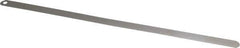 Starrett - 0.05mm Thick x 1/2 Inch Wide x 300mm Leaf Length, Parallel Feeler Gage - Tempered Steel - All Tool & Supply