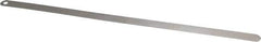 Starrett - 0.06mm Thick x 1/2 Inch Wide x 300mm Leaf Length, Parallel Feeler Gage - Tempered Steel - All Tool & Supply