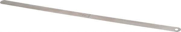 Starrett - 0.1mm Thick x 1/2 Inch Wide x 300mm Leaf Length, Parallel Feeler Gage - Tempered Steel - All Tool & Supply