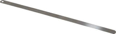 Starrett - 0.4mm Thick x 1/2 Inch Wide x 300mm Leaf Length, Parallel Feeler Gage - Tempered Steel - All Tool & Supply