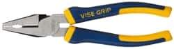 Irwin - 8" OAL, 1-3/8" Jaw Length x 1-1/4" Jaw Width, Combination Pliers - Combination Jaw, ProTouch Handles - All Tool & Supply