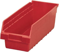 Akro-Mils - 17-7/8" Deep, Red Polymer Hopper Shelf Bin - 6" High x 6-5/8" Wide x 17-7/8" Long - All Tool & Supply