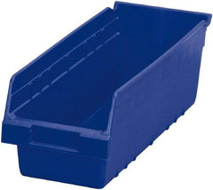 Akro-Mils - 17-7/8" Deep, Blue Polymer Hopper Shelf Bin - 6" High x 6-5/8" Wide x 17-7/8" Long - All Tool & Supply