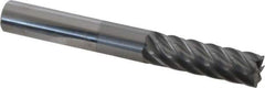 Accupro - 1/2", 7 Flute, Single End, Solid Carbide, 0.02" Corner Radius End Mill - 4" OAL, 37° Helix, Right Hand Flute, 1-5/8" LOC, Right Hand Cut - All Tool & Supply