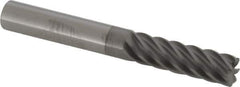 Accupro - 3/8", 7 Flute, Single End, Solid Carbide, 0.03" Corner Radius End Mill - 3" OAL, 37° Helix, Right Hand Flute, 1-1/4" LOC, Right Hand Cut - All Tool & Supply