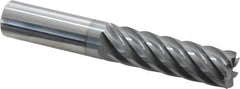 Accupro - 5/8", 7 Flute, Single End, Solid Carbide, 0.03" Corner Radius End Mill - 4" OAL, 37° Helix, Right Hand Flute, 2-1/8" LOC, Right Hand Cut - All Tool & Supply