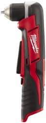 Milwaukee Tool - 12 Volt 3/8" Chuck Right Angle Handle Cordless Drill - 0-800 RPM, Keyless Chuck, Reversible, Lithium-Ion Batteries Not Included - All Tool & Supply