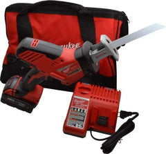 Milwaukee Tool - 18V, 0 to 3,000 SPM, Cordless Reciprocating Saw - 3/4" Stroke Length, 13" Saw Length, 1 Lithium-Ion Battery Included - All Tool & Supply