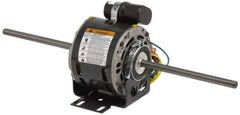 US Motors - 1/4 hp, OPAO Enclosure, Auto Thermal Protection, 1,075 RPM, 277 Volt, 60 Hz, Single Phase Permanent Split Capacitor (PSC) Motor - Size 48YZ Frame, Stud Mount, 3 Speed, Sleeve Bearings, 1.5 Full Load Amps, A Class Insulation, CCW Lead End - All Tool & Supply