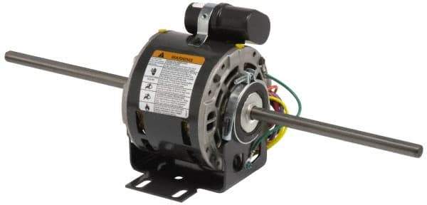 US Motors - 1/6 hp, OPAO Enclosure, Auto Thermal Protection, 1,075 RPM, 115 Volt, 60 Hz, Single Phase Permanent Split Capacitor (PSC) Motor - Size 48YZ Frame, Stud Mount, 3 Speed, Sleeve Bearings, 2.9 Full Load Amps, A Class Insulation, CCW Lead End - All Tool & Supply