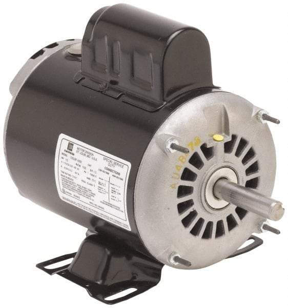 US Motors - 1.5 hp, ODP Enclosure, No Thermal Protection, 1,725 RPM, 115/230 Volt, 60 Hz, Single Phase Permanent Split Capacitor (PSC) Motor - Size 145T Frame, Rigid Mount, 1 Speed, Ball Bearings, 20.4/10.2 Full Load Amps, B Class Insulation, Reversible - All Tool & Supply