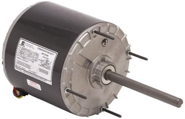 US Motors - 1 hp, OAO Enclosure, Auto Thermal Protection, 1,075 RPM, 208-230 Volt, 60 Hz, Single Phase Permanent Split Capacitor (PSC) Motor - Size 56Z Frame, Stud/Band Mount, 1 Speed, Ball Bearings, 5.2 Full Load Amps, B Class Insulation, Reversible - All Tool & Supply