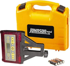 Johnson Level & Tool - Laser Level 4 AA Batteries, Laser Detector - Use With Red Beam Rotary Laser - All Tool & Supply